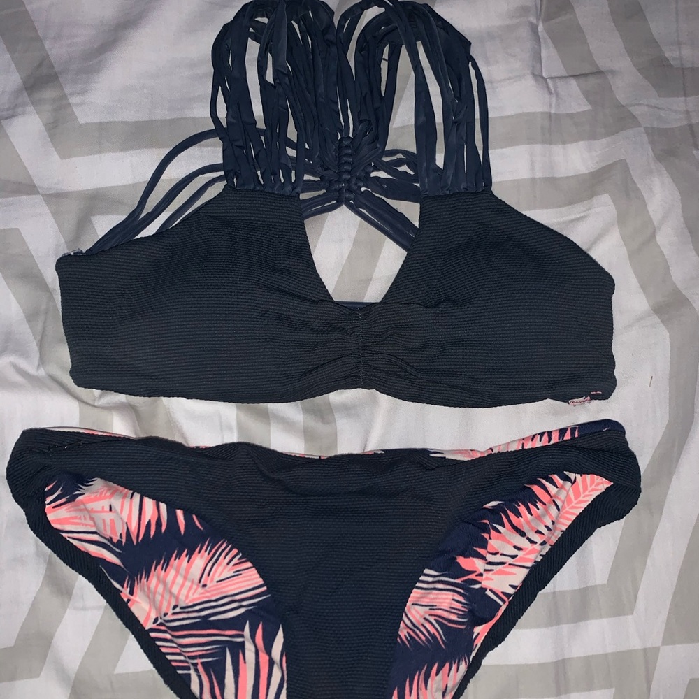 a really cute DOUBLE SIDED swim suit